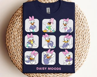 ディズニー デイジーダック ムード キュート ディズニー ダック おもしろシャツ、ディズニーランド ファミリー お揃いシャツ、マジックキングダム T シャツ、WDW エプコット テーマパーク シャツ
