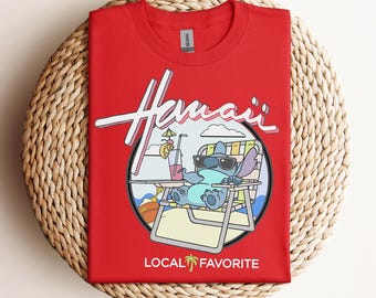 Disney Lilo & Stitch Hawaii Local Favorite T-Shirt, Magic Kingdom Family Matching, Disneyland Family Matching Shirt, WDW Epcot Theme Park