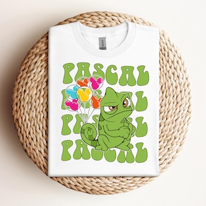 Pascal Disney Tangled Shirt, Pascal Balloon Tee, Disney Tangled Rapunzel T-Shirt, Magic Kingdom, Disneyland Family Vacation Shirt