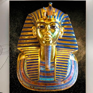 Tutankhamun Pharaoh Mask Poster: Ancient Egypt Art Print (Digital Download)