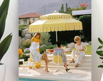 Palm Springs Life Poster, 1970s Poolside Photography, Old Money Decor (Digital Download)