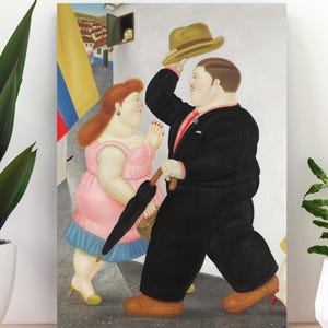 フェルナンド・ボテロのプリント：7月20日のダンスシーン、ボディポジティブアート（デジタルダウンロード）