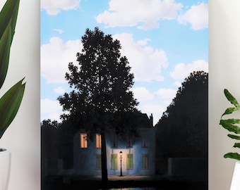 Impresión surrealista de René Magritte &quot;El Imperio de la Luz&quot; (Descarga digital)
