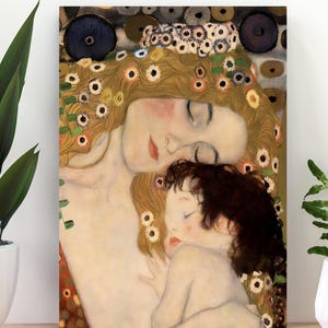 Gustav Klimt Madre e figlio Stampa: Le tre età della donna (download digitale)