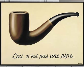 Impression d&#39;art surréaliste « The Pipe » de René Magritte (téléchargement numérique)