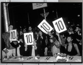 Tens Across the Board Ballroom Culture Judges Black White Photography Poster (Digital Download)