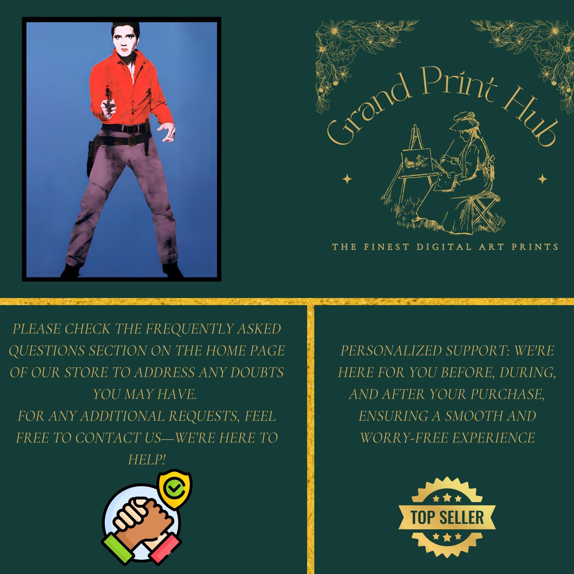 アンディ・ウォーホル エルヴィス・プレスリー プリント：シングル