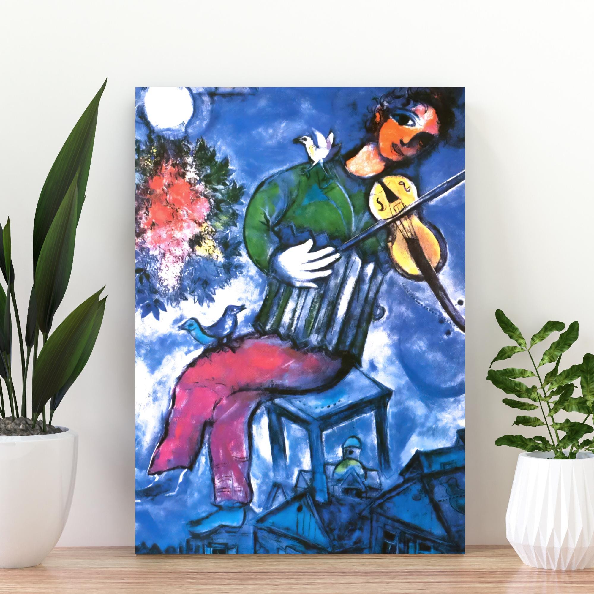 バイオリン奏者 リトグラフ サイン入り Marc chagall fiddler - Etsy 日本