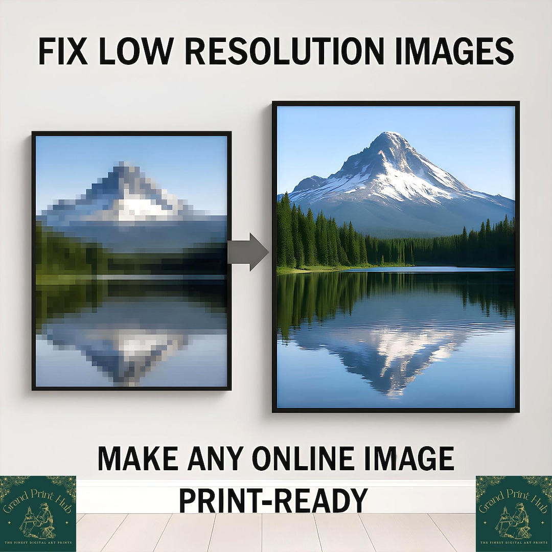 Low Resolution Design Enhance Low Resolution Images Custom Print Ready High Resolution Poster ...