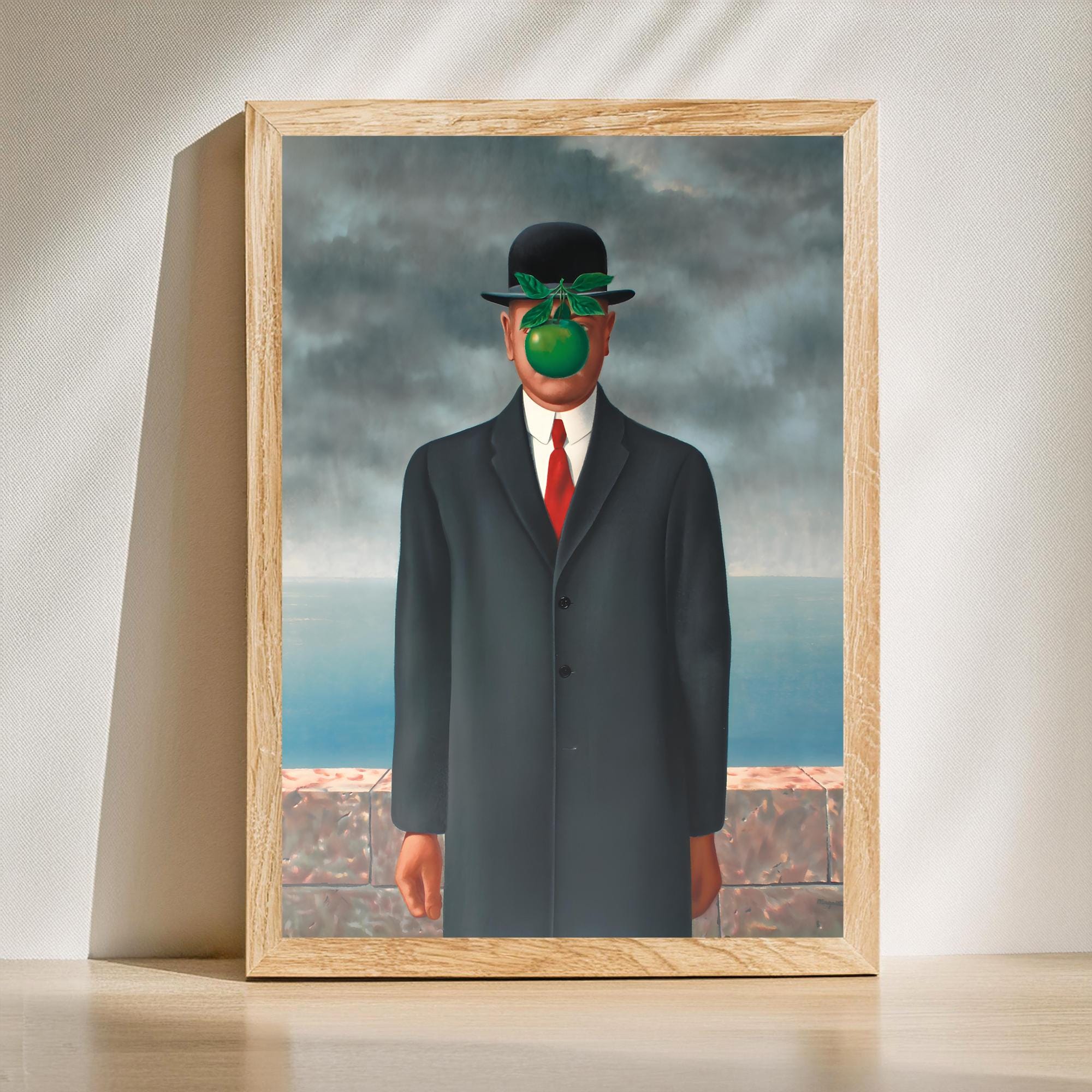 René Magritte's 'the Son of Man' Surrealist Art Print (digital