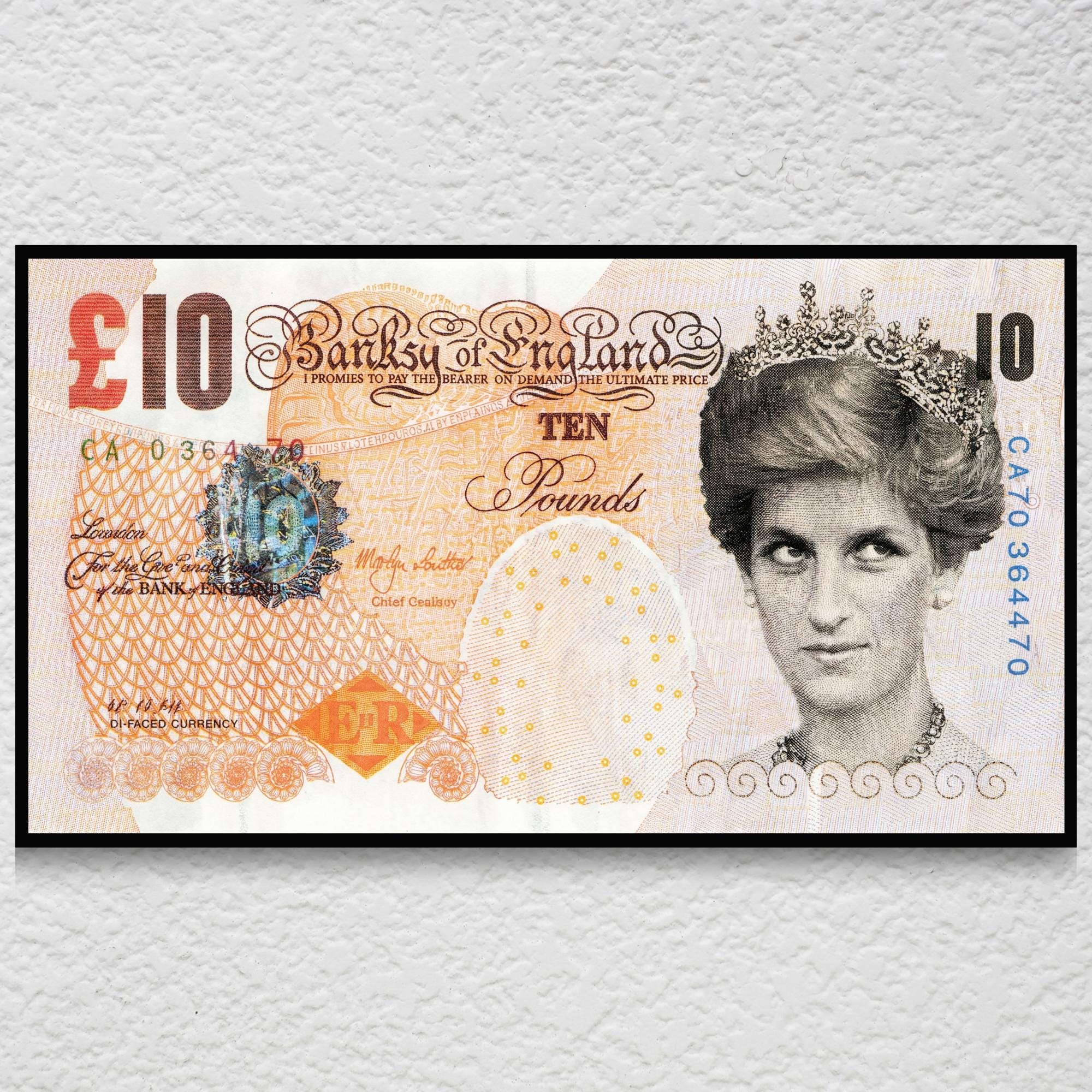 Banksy Di Faced Tenner - Etsy