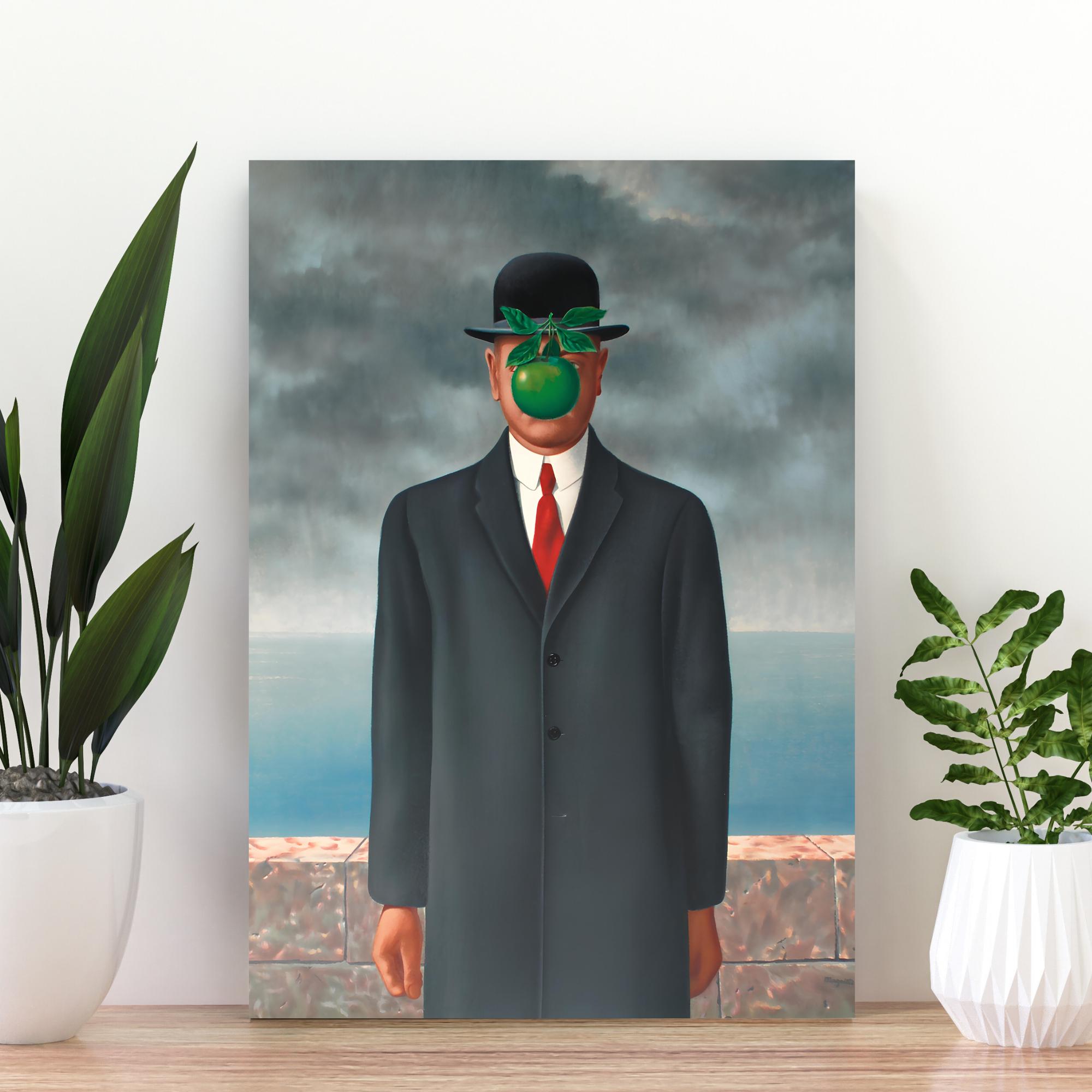 René Magritte's 'the Son of Man' Surrealist Art Print (digital