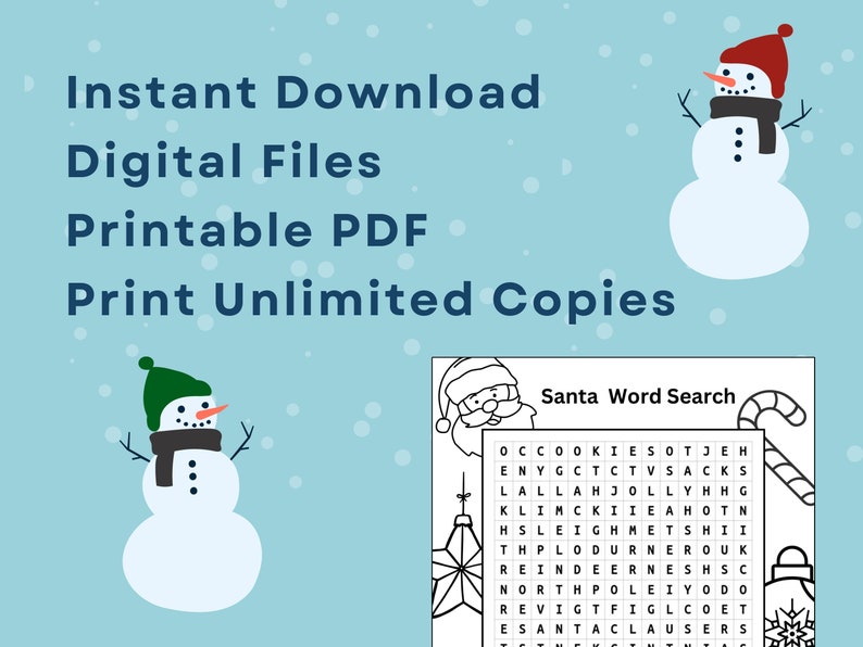 Printable Christmas Game Santa Claus Word Search Puzzle Coloring Page ...