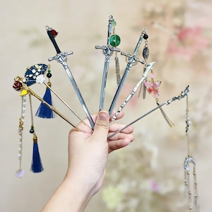 Grade A Floral Jade Hair Pin Amazon.com : Beaupretty Jade Flower Hair Pin Chinese Hair  main image 2
