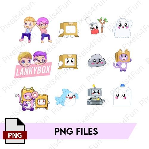 Lanky (box) PNG files, instant digital download