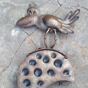 Buzón forjado, buzón de cuervo, buzón de queso, buzón de metal, buzón hecho a mano, buzón clásico, buzón único, decoración de exteriores, decoración del hogar