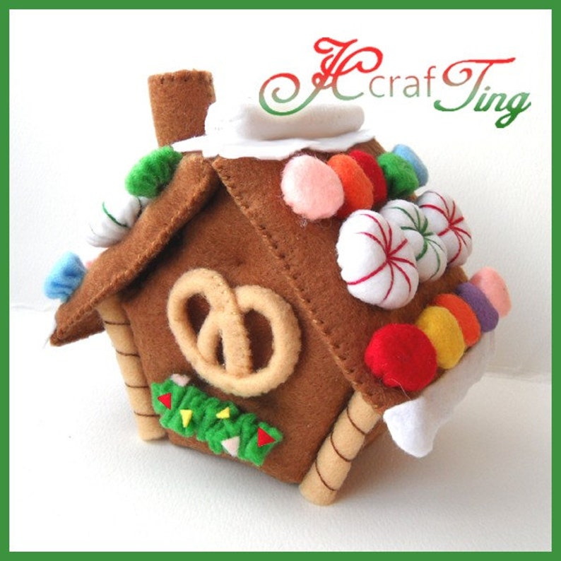 Gingerbread House PDF pattern image 2