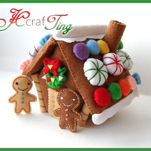 Gingerbread House PDF pattern image 1