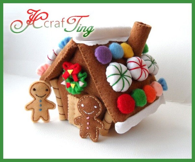 Gingerbread House PDF pattern image 1