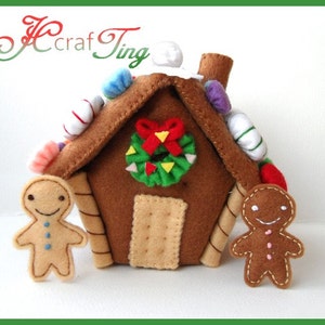 Gingerbread House PDF pattern image 3