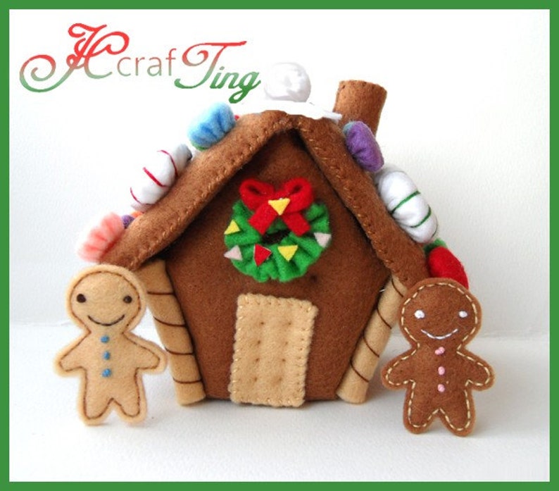 Gingerbread House PDF pattern image 3