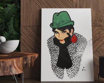 GRUAU RENÉ, Featuring Ligne Diane, 1963, Printable Wall Art, Retro Poster Print, Fashion Digital Home Decor