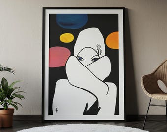 RENÉ GRUAU, Woman in winter, Blue eyes, Woman Portrait, Gallery Wall Set, Vintage Poster Art, Fashion Wall Art.