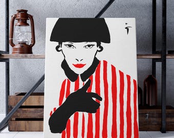 RENÉ GRUAU, Untilted, Woman Portrait, Gallery Wall Set, Vintage Poster Art, Fashion Wall Art.