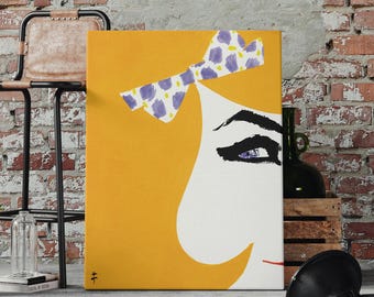 RENÉ GRUAU, Cover for International Textiles, Woman Portrait, Gallery Wall Set, Vintage Poster Art, Fashion Wall Art.