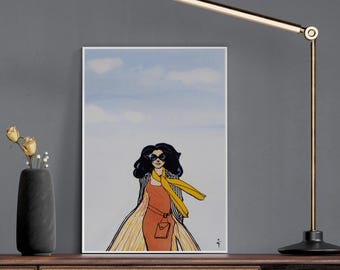 RENÉ GRUAU, Prêt À Porter, 1972, Woman Portrait, Gallery Wall Set, Vintage Poster Art, Fashion Wall Art.