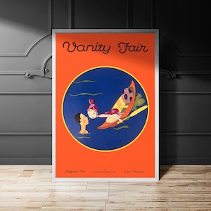 Vanity Fair Cover Magazine, August 1926, Vanity Fair cover Print, Fashion Digital Home Decor, Printable Wall Art.