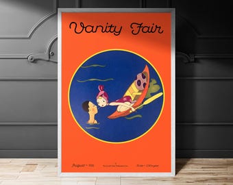 Vanity Fair Cover Magazine, August 1926, Vanity Fair cover Print, Fashion Digital Home Decor, Printable Wall Art.