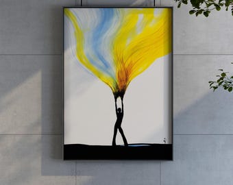 RENÉ GRUAU, The Black Silhouette, 1969, Woman Portrait, Gallery Wall Set, Vintage Poster Art, Fashion Wall Art.