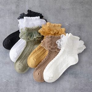 3-Pack Baby Girl Socks - 2 Variations, Assorted Colors, Soft & Comfortable, Perfect for Summer
