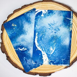 Postkaarten Cyanotypes Texturen Pakket