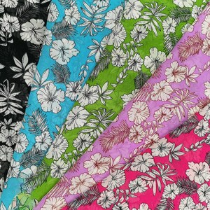 Floral Chiffon Fabric: Lightweight Dress & Skirt Material, 59&quot; Wide
