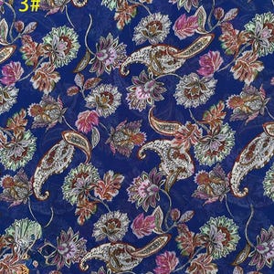 Floral Chiffon Fabric: Lightweight Polyester, 59&quot; Wide - By The Yard