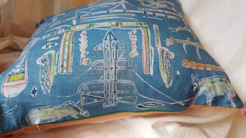 Silk cushion Hackney Marshes