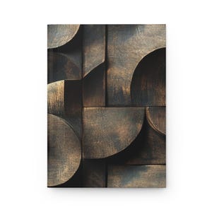 Personalized Elegant Waves Hardcover Journal - Modern Minimalist Notebook for Writers, Artists, and Gift Giving, Uniquely Designed Journal