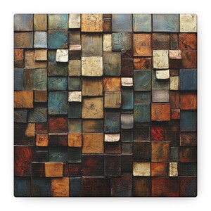 Textured Wall Art Print, Modern Home Decor, Rustic Canvas Artwork, Living Room Wall Art, Unique Gift Idea for Home, Pattern Home Wall Decor