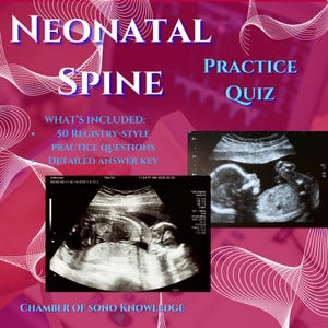 Cuestionario de práctica del registro de ultrasonido pediátrico / Columna vertebral fetal (PDF)