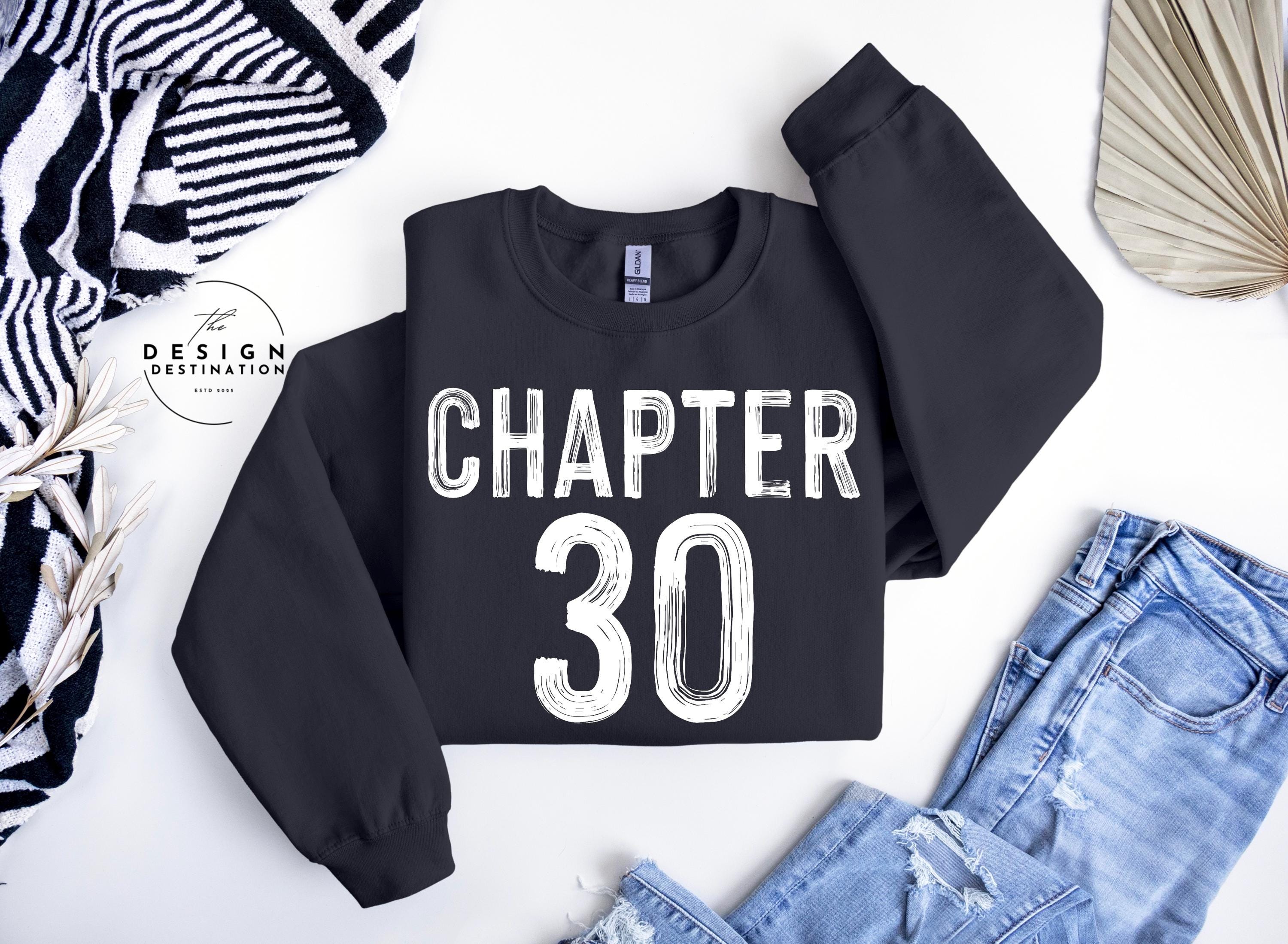 Chapter 30 Lettering Chapter 30 || Digital File for Sublimation, DTF, Screen Print, Vinyl ...