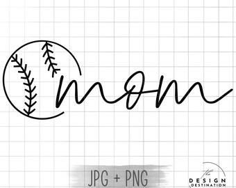Baseball Mom || Digital File for Sublimation, DTF, Screen Print, Vinyl, Etc. PNG