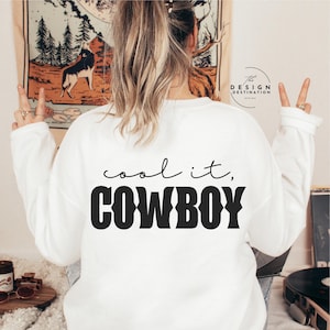 Cowboy cool || Fichier numérique pour sublimation, DTF, sérigraphie, vinyle, etc. PNG