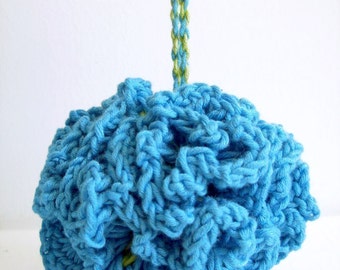 Easy crochet pattern tutorial - Bath puff PDF crochet written instructions, crochet for bathroom, crochet for home