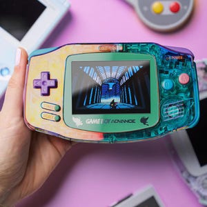 Aurora Game Boy Advance Modded Console | Ips Screen | Usb-C Rechargeable | Hdmi Output