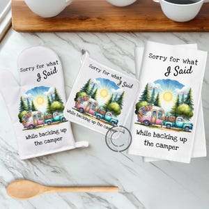 Remorque de camping amusante PNG en téléchargement numérique par sublimation pour les campeurs | Décoration pour cuisine et maison de campagne, style campagnard