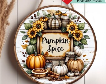 Farmhouse Fall Sign PNG: Door Hanger Wreath Design (Digital Download)