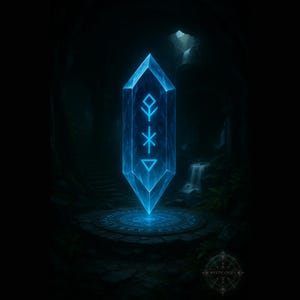Mystic Water Crystal Art Print: Drowned Echo Relic (Digital Download) image 3