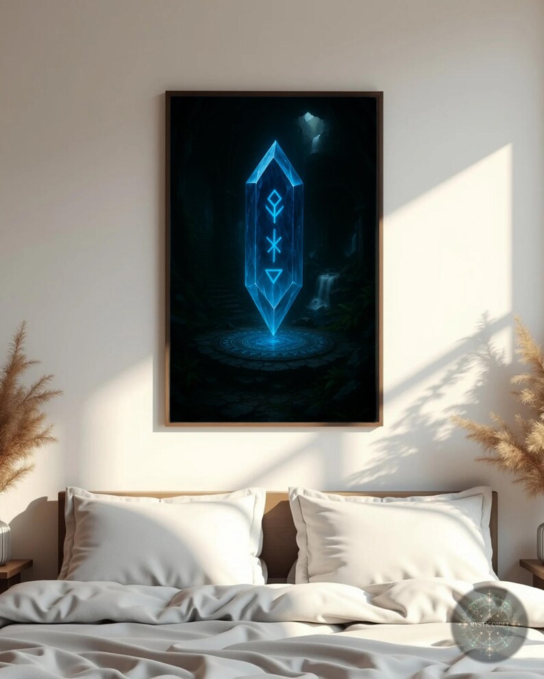 Mystic Water Crystal Art Print: Drowned Echo Relic (Digital Download) image 2